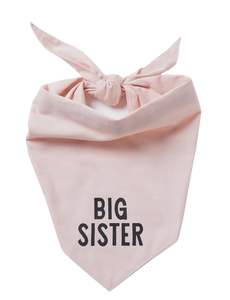 The Paws Big Sister Dog Bandana