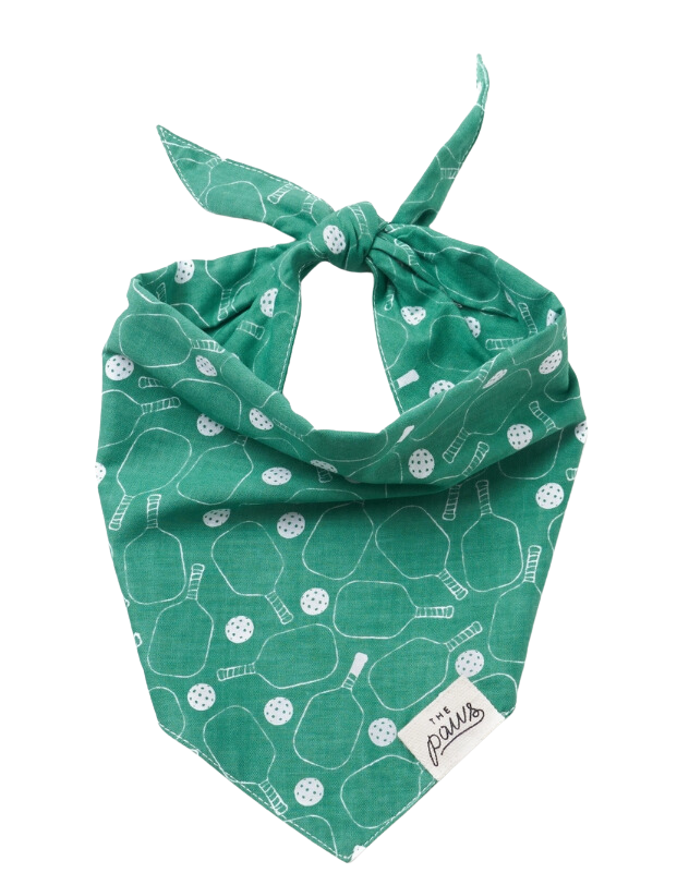 The Paws Pickleball Dog Bandana