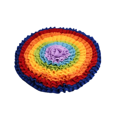 Cheerhunting Rainbow Pet Slow Feed Snuffle Mat