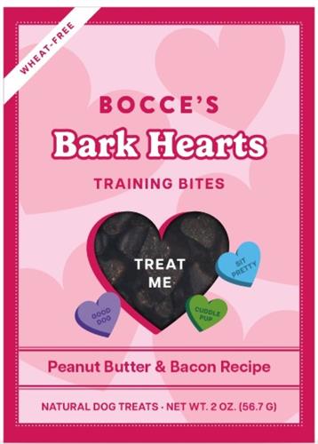 Bocce's Bakery Bark Hearts Training Bites for Dogs 2oz