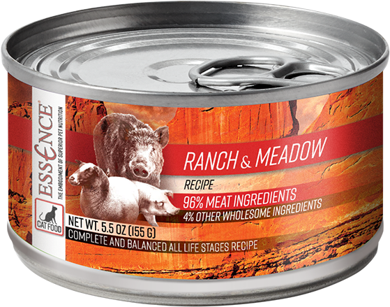 Essence Wet Cat Food Ranch & Meadow Recipe 5.5oz Can Single