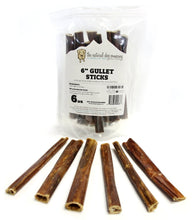 Load image into Gallery viewer, Tuesday's Natural Dog Company Beef Gullet Sticks 6" - 6oz Bag