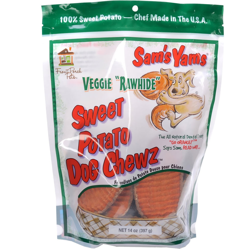 Sam's Yams Veggie Rawhide Sweet Potato Chews 14oz Bag