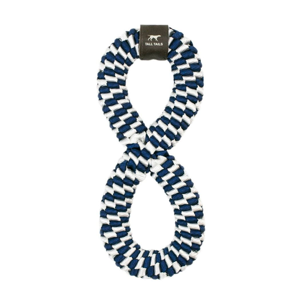 Tall Tails Braided Infinity Tug Dog Toy - Navy 11
