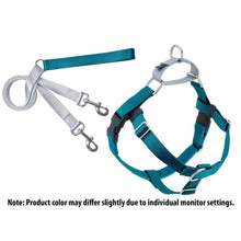 Load image into Gallery viewer, 2 Hounds Design Freedom No-Pull Harness Deluxe Training Package - 1" - Teal/Silver