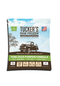 Tucker's Raw Frozen Dog Food - Pork, Duck & Pumpkin 3lb Bag