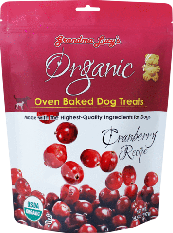 Grandma Lucy's Organic Oven Baked Treats - Cranberry 14oz Bag