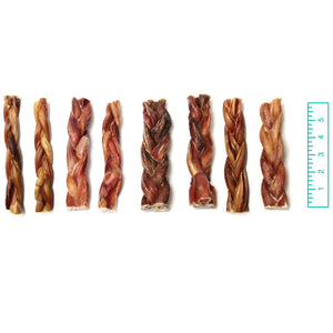 Tuesday's Natural Dog Company Individual Bully Stick - Odor Free - Thick Braided - 6"