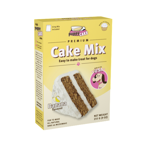 Puppy Cake & Frosting Mix - Banana Flavored 9oz
