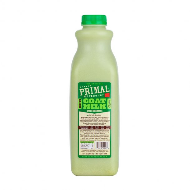 Primal Frozen Raw Goat Milk - Green Goodness 32oz *Special Order Only*