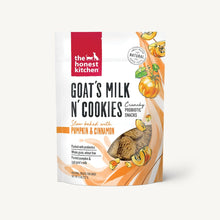 Load image into Gallery viewer, The Honest Kitchen Biscuit Dog Treats Goat&#39;s Milk N&#39; Cookies Pumpkin &amp; Cinnamon 8oz Bag
