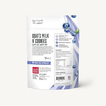 Load image into Gallery viewer, The Honest Kitchen Biscuit Dog Treats Goat&#39;s Milk N&#39; Cookies Blueberries &amp; Vanilla 8oz Bag