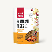 Load image into Gallery viewer, The Honest Kitchen Biscuit Dog Treats Parmesan Pecks Duck, Parmesan &amp; Cherry Recipe 8oz Bag