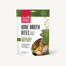 Load image into Gallery viewer, The Honest Kitchen Biscuit Dog Treats Bone Broth Bites Roasted with Chicken Bone Broth &amp; Carrots 8oz Bag