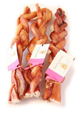 Load image into Gallery viewer, Tuesday's Natural Dog Company Individual Bully Stick - Odor Free - Jumbo Braided - 12"