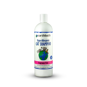 Earthbath Cat Shampoo - Fragrance Free Hypo-Allergenic - 16oz Bottle