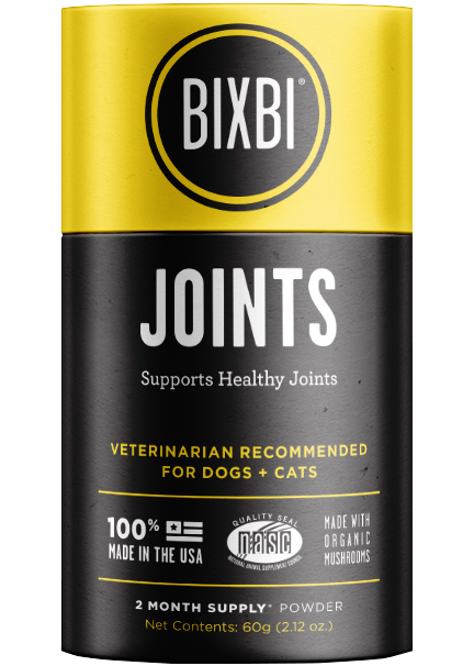 Bixbi Mushroom Supplements for Dogs & Cats - Joints 60g/2.12oz Jar