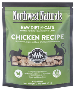 Northwest Naturals Frozen Raw Cat Food - Chicken Recipe - 2lb Bag