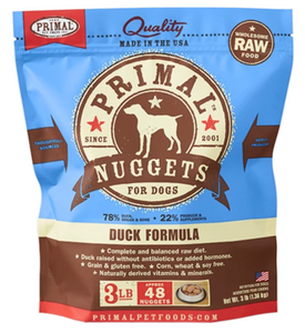 Primal Frozen Raw Dog Food Duck