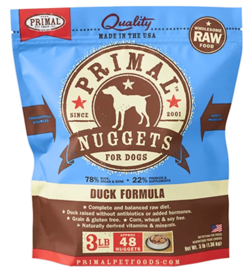 Primal Frozen Raw Dog Food Duck