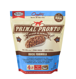 Primal Frozen Raw Dog Food Duck