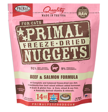 Load image into Gallery viewer, Primal Freeze-Dried Raw Cat Food Beef &amp; Salmon Formula