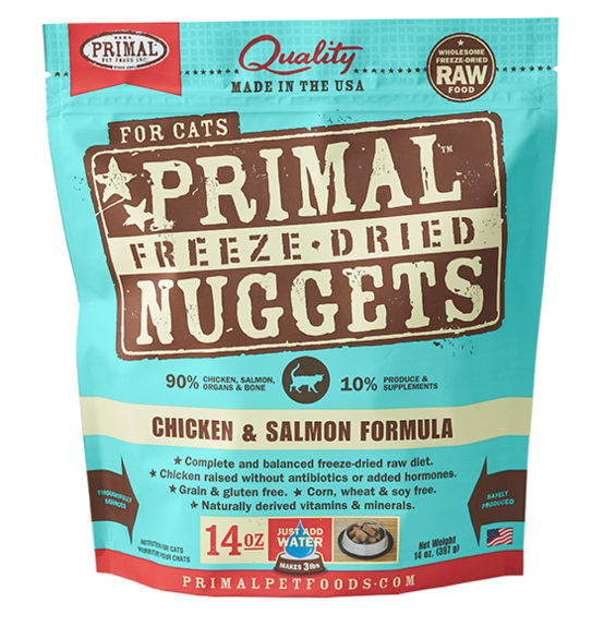 Primal Freeze-Dried Raw Cat Food Chicken & Salmon Formula