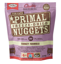 Load image into Gallery viewer, Primal Freeze-Dried Raw Cat Food Turkey Formula