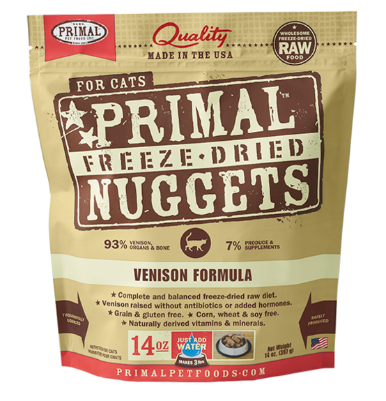 Primal Freeze-Dried Raw Cat Food Venison Formula *Special Order Only*