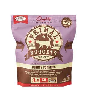 Primal Frozen Raw Cat Food Turkey Formula