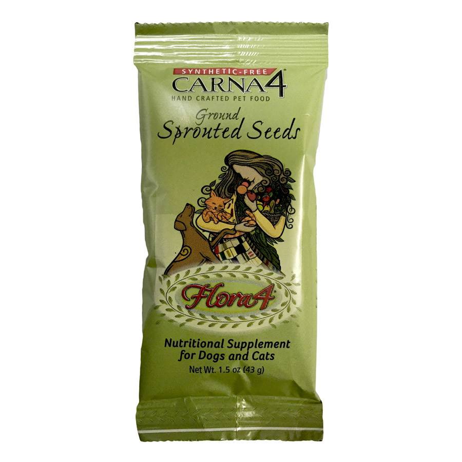 Carna4 Flora4 Ground Sprouted Seeds 1.5oz bag