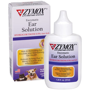 Zymox Ear Solution w/ .5% Hydrocortisone - 1.25oz bottle