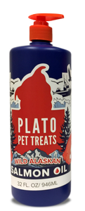 Plato Wild Alaskan Salmon Oil 8oz Bottle