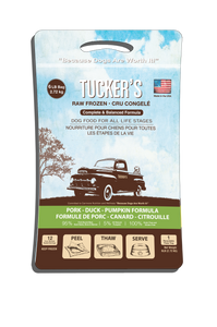 Tucker's Raw Frozen Dog Food - Pork, Duck & Pumpkin 6lb Bag