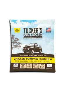 Tucker's Raw Frozen Dog Food - Chicken & Pumpkin 3lb Bag