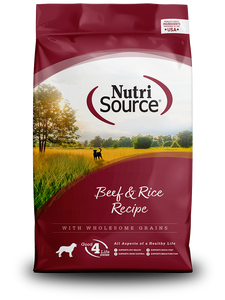 NutriSource Dry Dog Food Beef & Rice Recipe