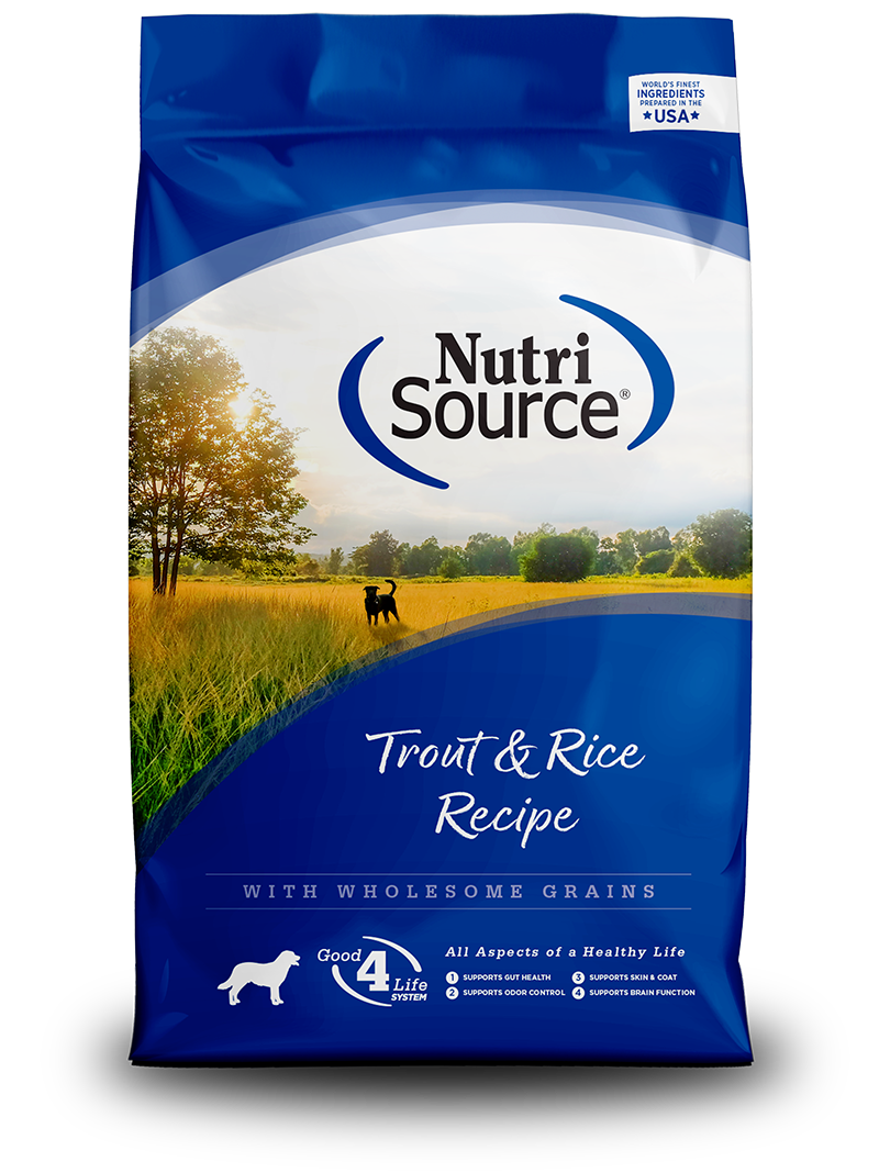 NutriSource Dry Dog Food Trout & Rice Recipe
