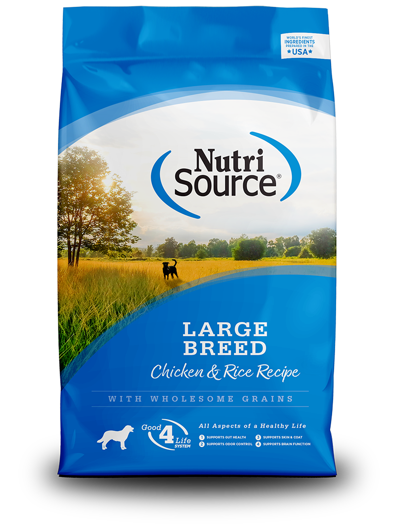 NutriSource Dry Dog Food Adult Large Breed Chicken & Rice Recipe