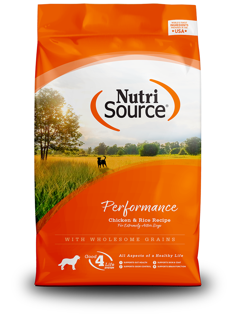 NutriSource Dry Dog Food Performance Chicken & Rice Recipe