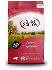 NutriSource Dry Dog Food Super Performance Chicken & Rice Recipe