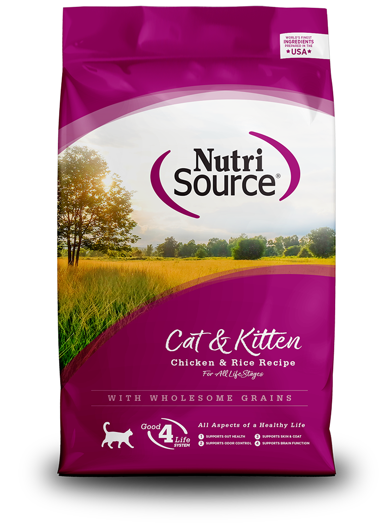 NutriSource Dry Cat Food Cat & Kitten Chicken & Rice Recipe