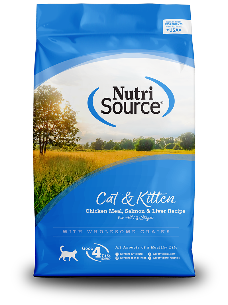 NutriSource Dry Cat Food Cat & Kitten Chicken, Salmon & Liver Recipe
