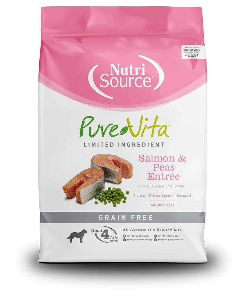 PureVita Dry Dog Food Grain-Free Salmon & Peas Entrée
