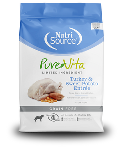 PureVita Dry Dog Food Grain-Free Turkey & Sweet Potato Entrée