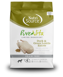 PureVita Dry Dog Food Grain-Free Duck & Green Lentils Entrée