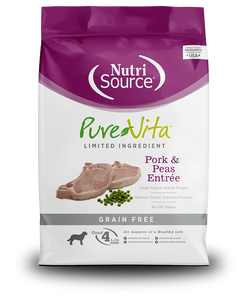 PureVita Dry Dog Food Grain-Free Pork & Peas Entrée