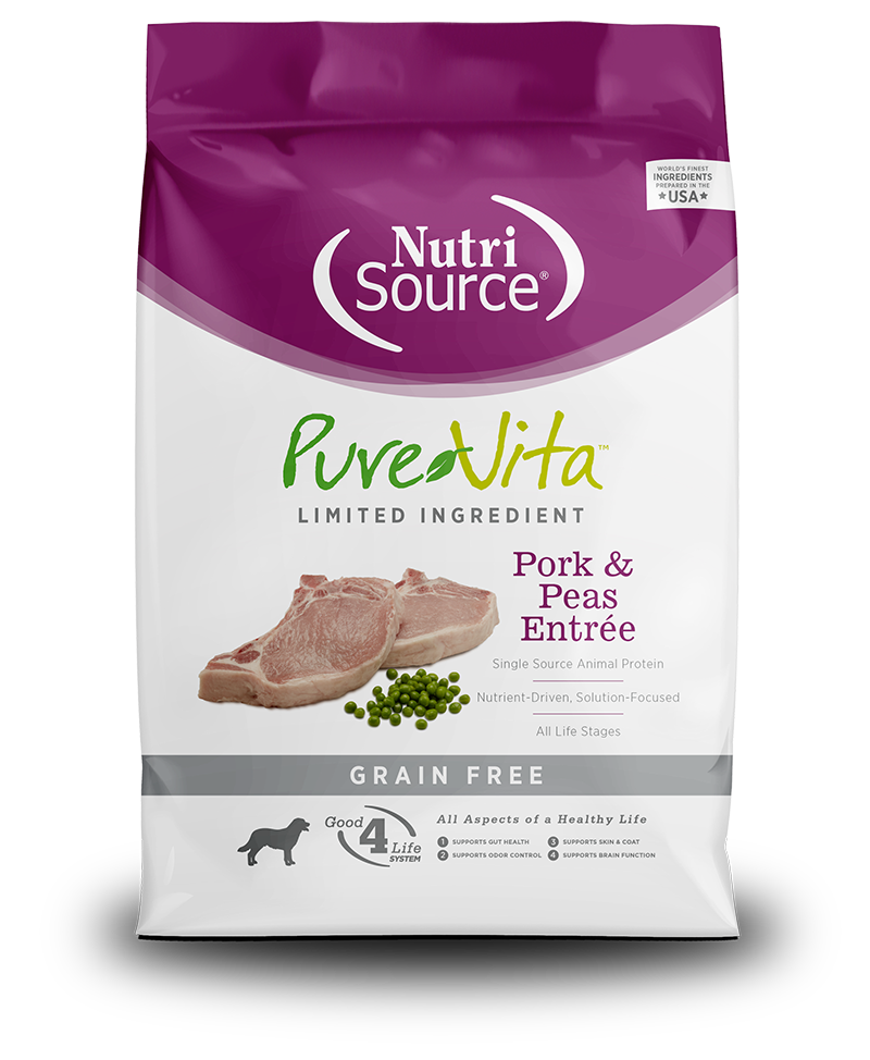 PureVita Dry Dog Food Grain-Free Pork & Peas Entrée