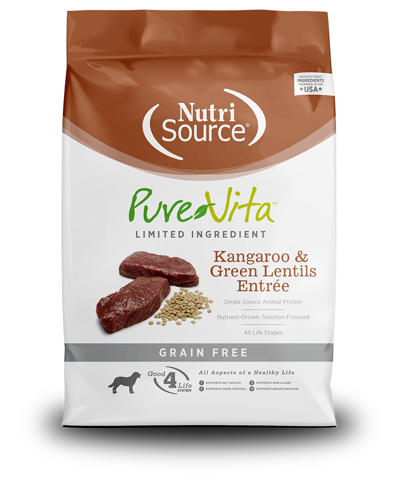 PureVita Dry Dog Food Grain-Free Kangaroo & Green Lentils Entrée