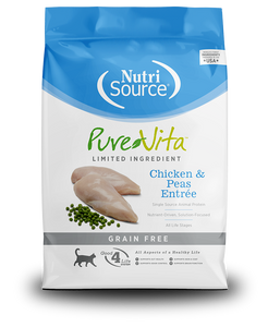 PureVita Dry Cat Food Grain-Free Chicken & Peas Entrée