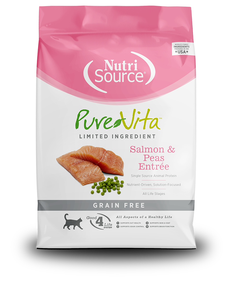 PureVita Dry Cat Food Grain-Free Salmon & Peas Entrée